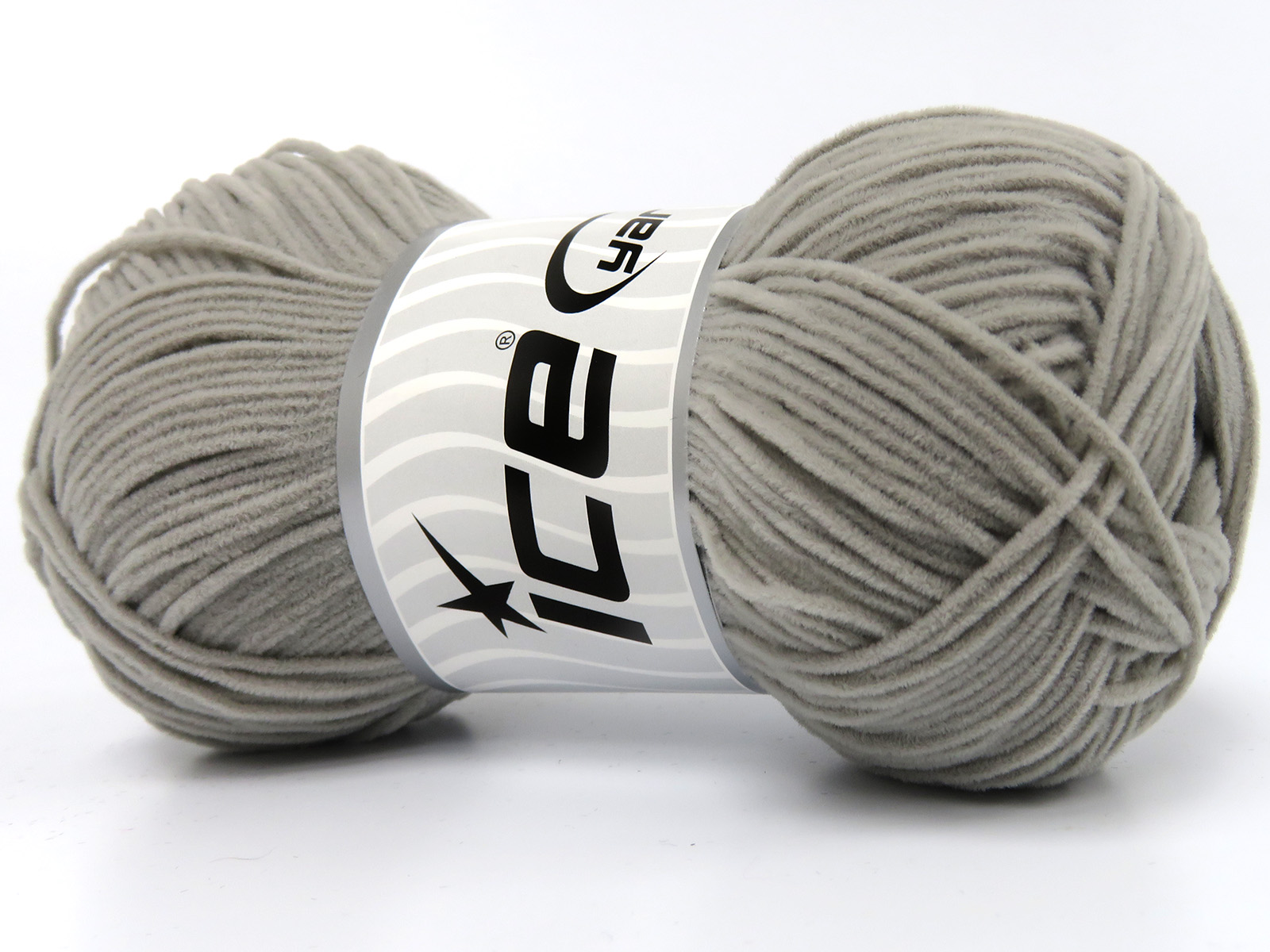 Licht Grijs Chenille Yarns 6x50gr Pendikte 4mm