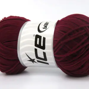 Robijnrood Chenille Yarns 6x50gr Pendikte 4mm