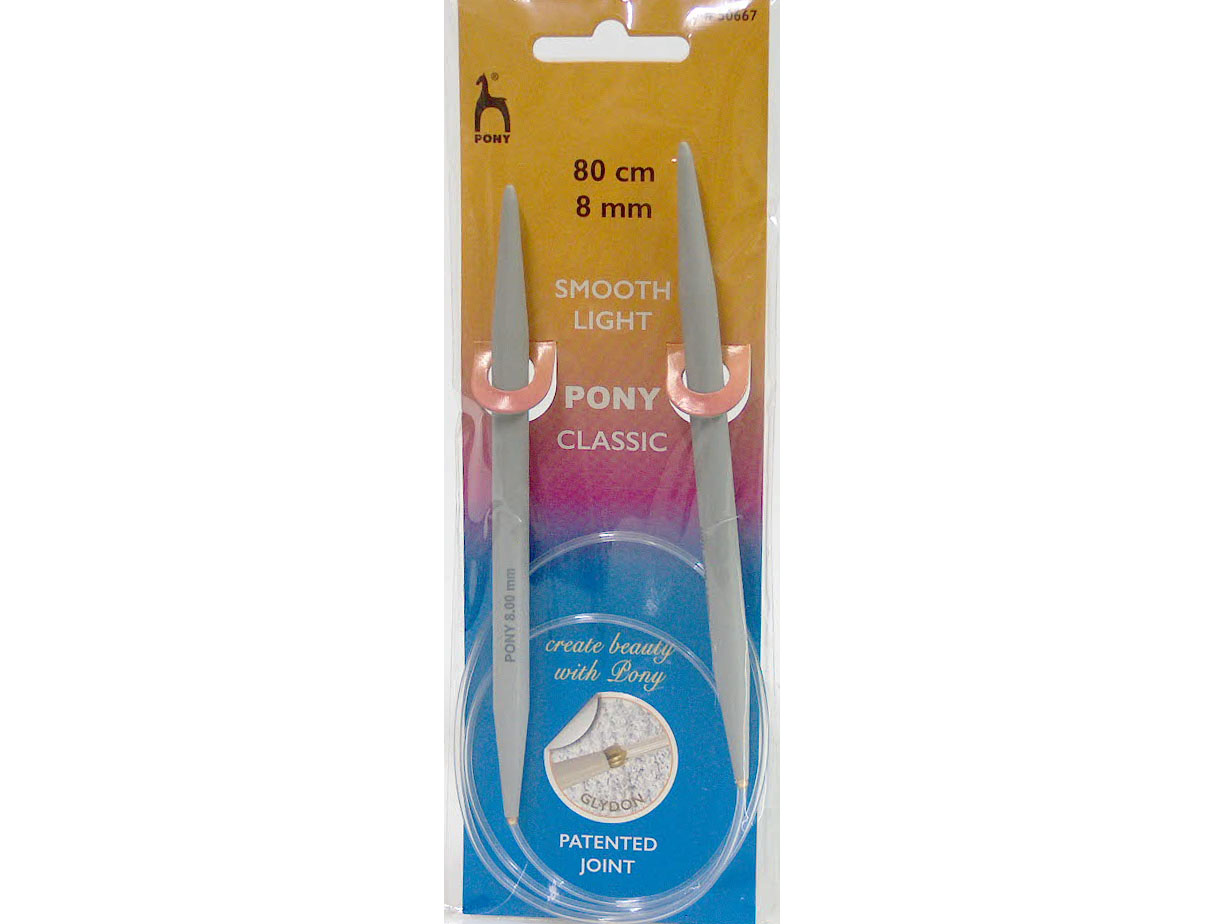 Pony Circular Knitting Needles – 80 cm – Naalden – Accessoires – 1 st