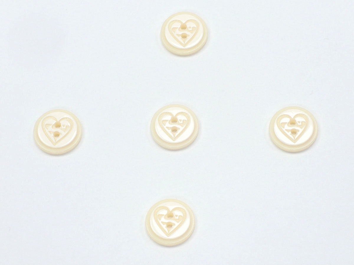 5 Heart Figure Buttons – Naalden – Accessoires – 1 st