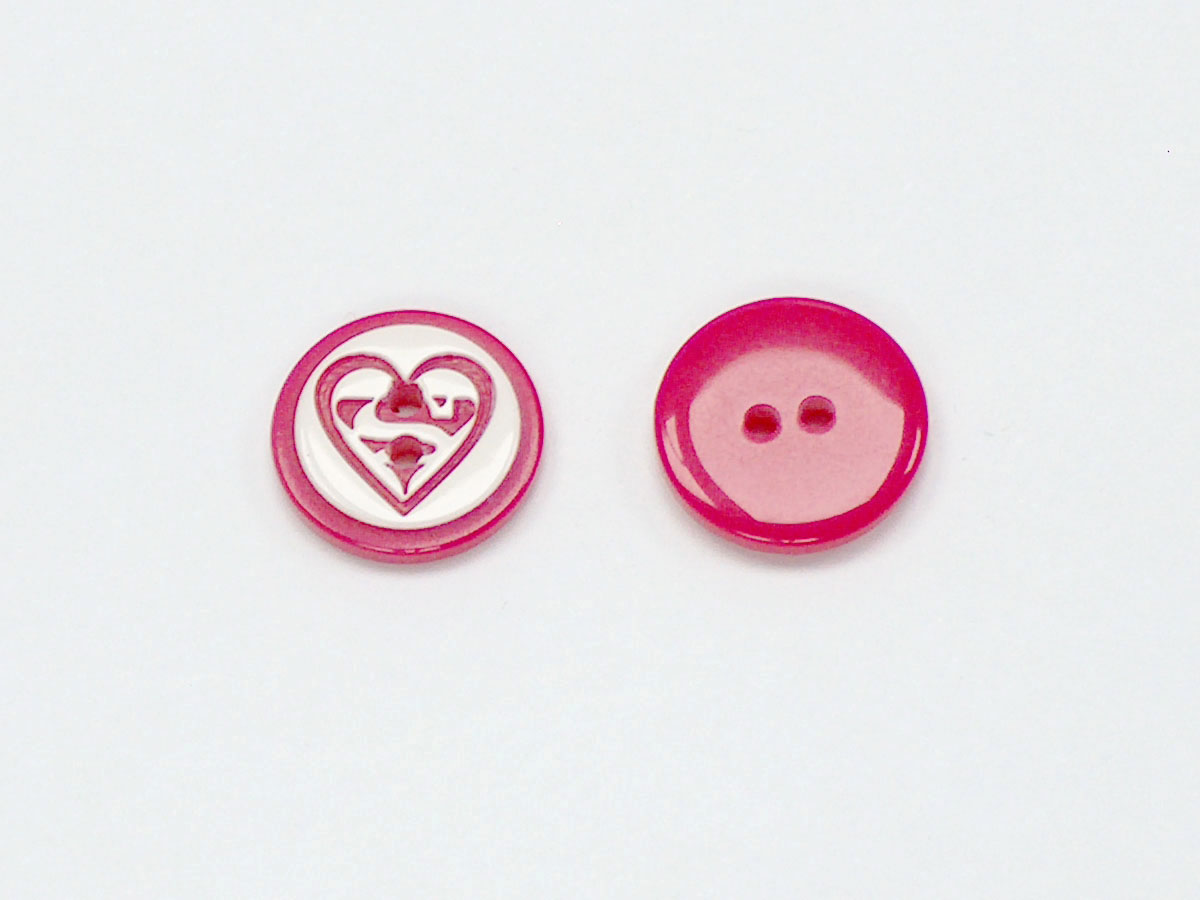 5 Heart Figure Buttons – Naalden – Accessoires – 1 st