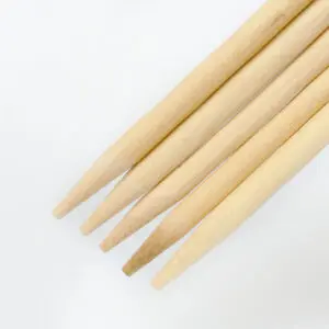 Houten Breinaalden Met Dubbele Punt – Set Van 5 Naalden Dikte 8mm